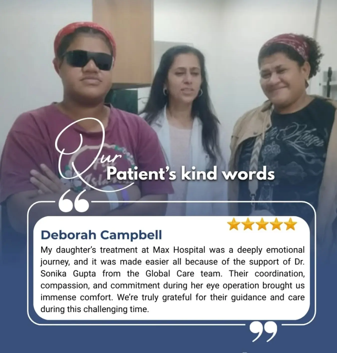  With Globalcare and Dr. Ramneek Mahajan, the orthopedic treatment journey became one of healing