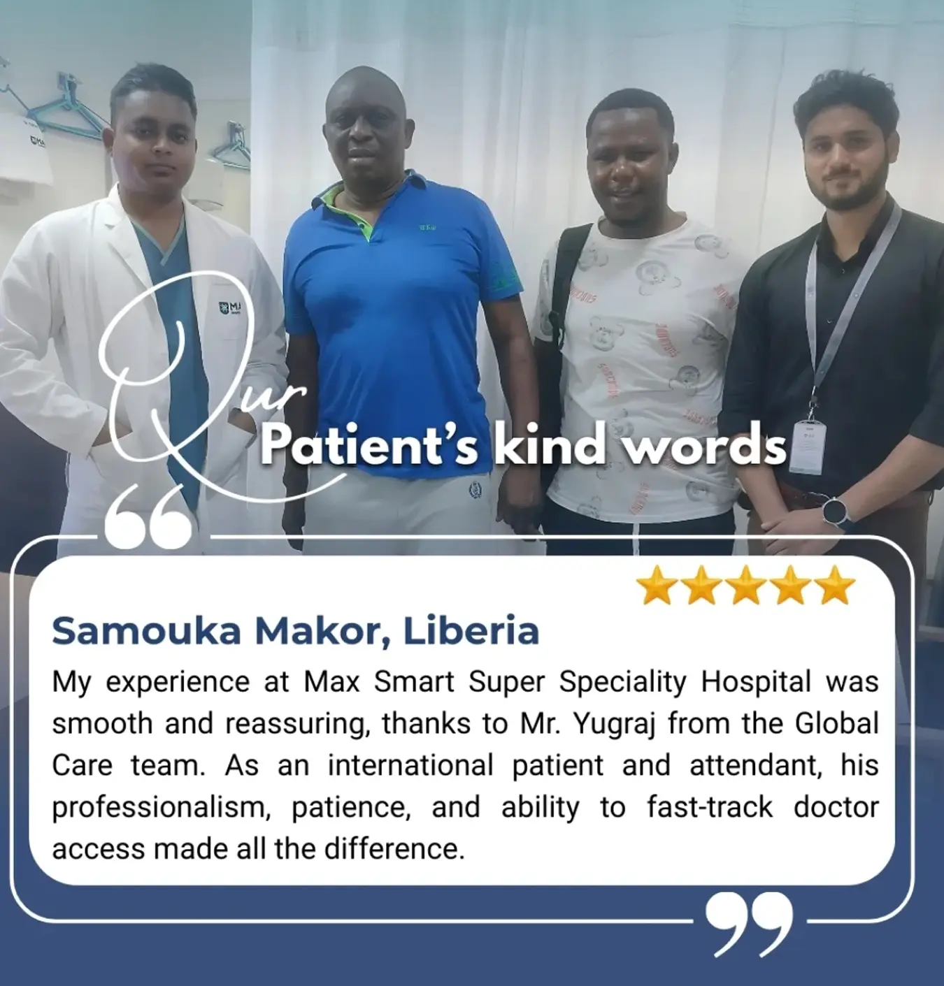 Globalcare made the cardiac treatment journey with Dr. Manjinder Sandhu full of expert care