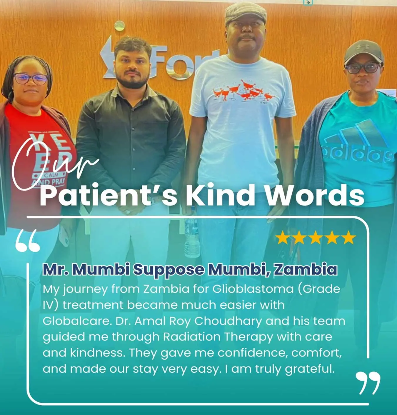 In the fight against Glioblastoma, Globalcare and Dr. Amal Roy Choudhary turned challenge into healing